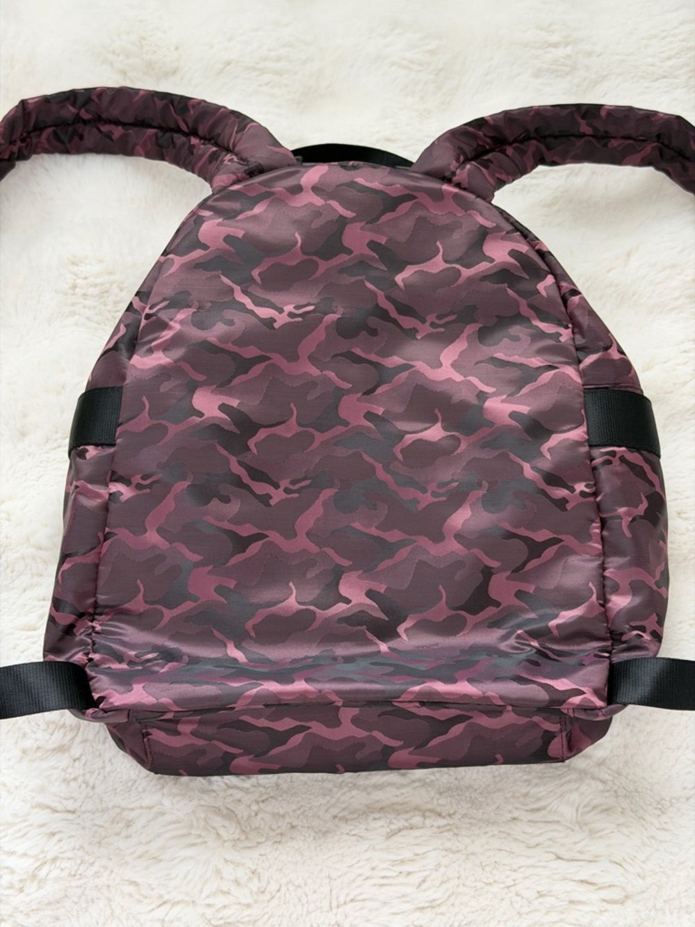Trendy Fabletics The Downtown Burgundy Camo Backpack - Active Lifestyle - Picture 5 of 15